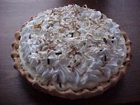 Bakery Style Coconut Topped Pie