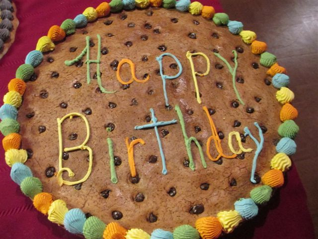 Colorful Round 16 inch Cookie Cake