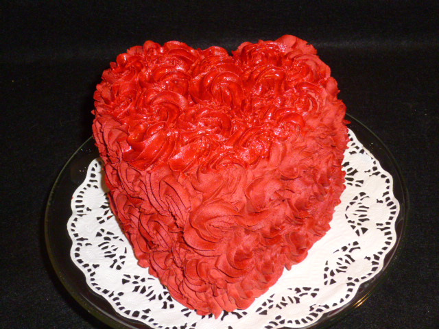 Happy Valentines Day or Love Cake