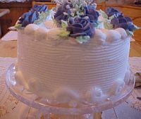 Blue Floral cake
