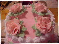 2 Tier Pink Floral Cake
