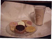 Chocolate Milk and Assorted Cookies