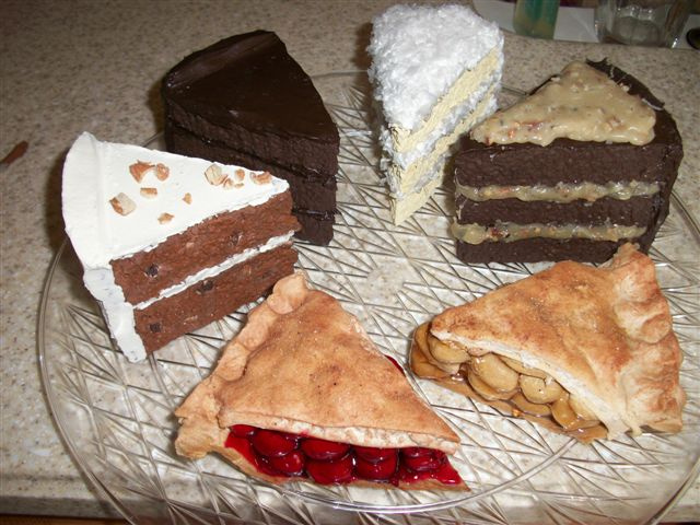 Assorted Cake and Pie Slices (Prices Vary)