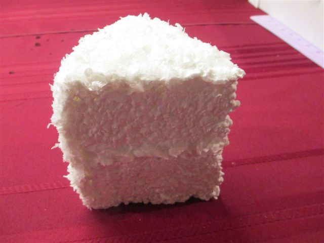 Pure White Coconut Cake Slice