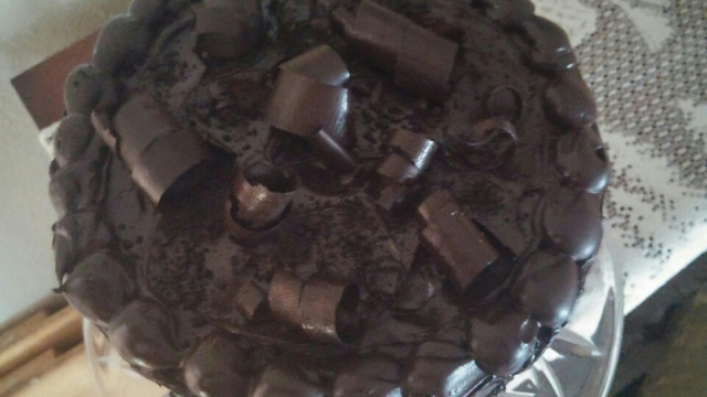 Chocolate Curl Crumb Cake