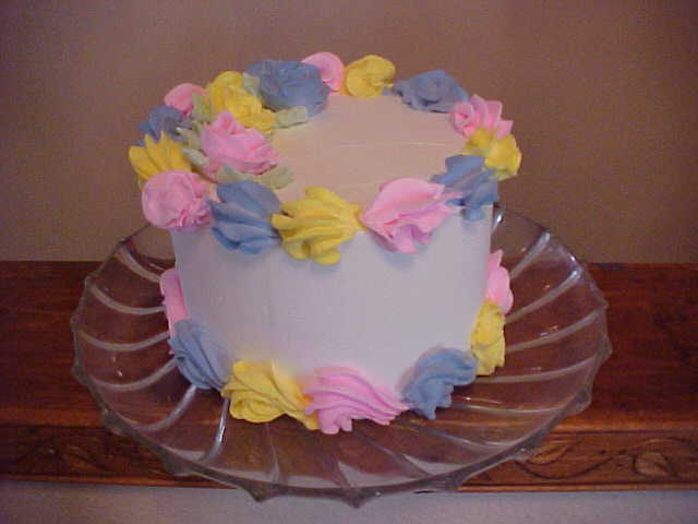 6 inch Tricolor Border Cake