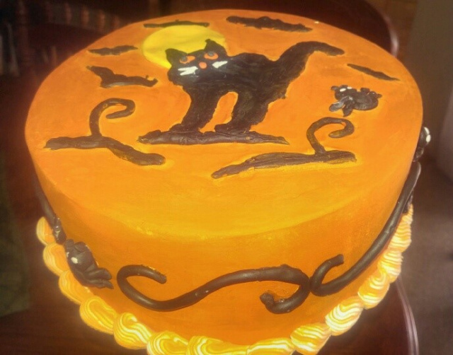 Spooky Halloween Cake (See our Holiday Cakes Page for More Items)