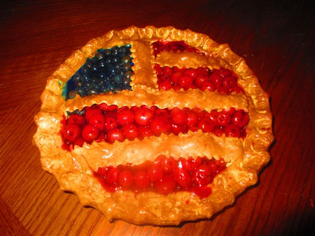 Patriotic Pie (See our Fake Pies and Tarts Page)