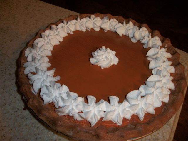 Bakery Pumpkin Pie with Whipped Cream