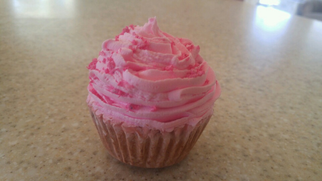 Bakery Sprinkled Strawberry Cupcake