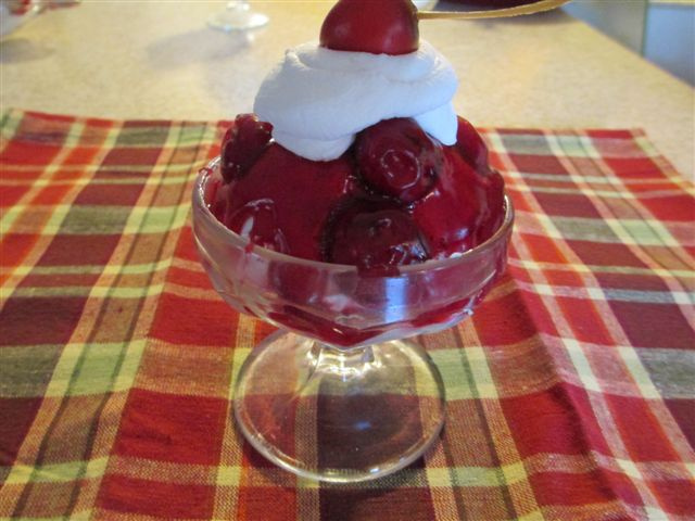 Delicious Cherry Sundae (See our Malt Shop Page)