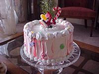 Holiday Candy Cream Cake
