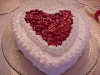 Fruit Filled Heart Cake
