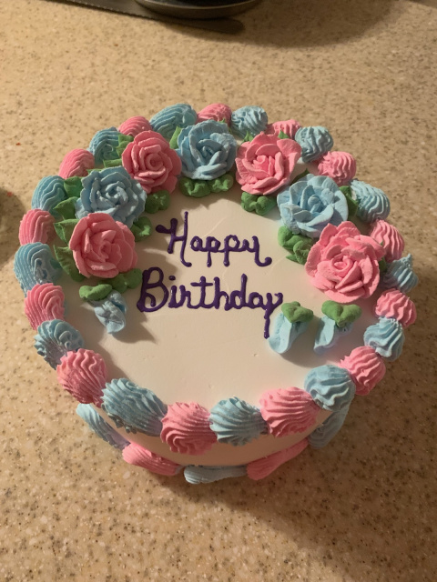 Unisex Deluxe Happy Birthday Cake
