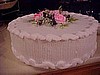 Combed Style Rose Topped Cake