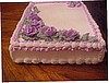 Lavender Rose Sheet Cake