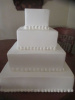 Square Tier decorative Trimmed Cake