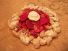 Strawberry and Banana Funnel Cake