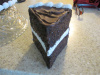 Chocolate Basket Weave Cake Slice