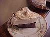 Chocolate Meringue Pie Slice