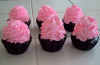 Fluffy Chocolate Strawberry Cupcakes