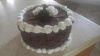 Round Chocolate Basket Weave Cake