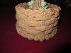 Light chocolate basket weave