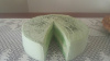 Matcha Cake with Slice Out