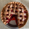 Cherry Pie With Slice Out Flat Top
