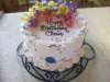 Balloons and Confetti Birthday Cake