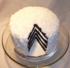 4 layer Coconut cake with Slice out