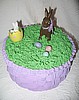 Easter Basket Weave Cake (Purple)