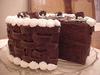 Chocolate Basket Weave Cake w Slice out