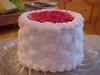 Strawberry Glaze topped Basket Weave Cake