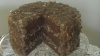 Double Layer German Chocolate Cake with Slice Out