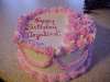Flowered Girl Birthday Cake