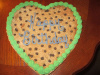 Happy Birthday Heart Cookie Cake